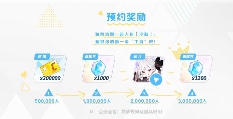 蔚蓝档案预约活动奖励