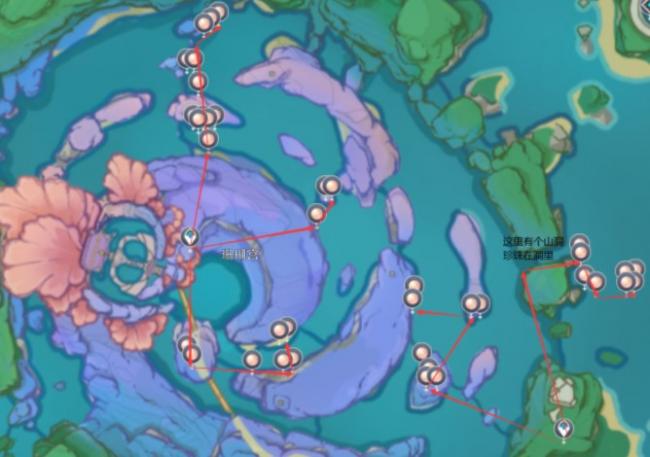 原神3.8版本珊瑚珍珠最佳采集路线分享